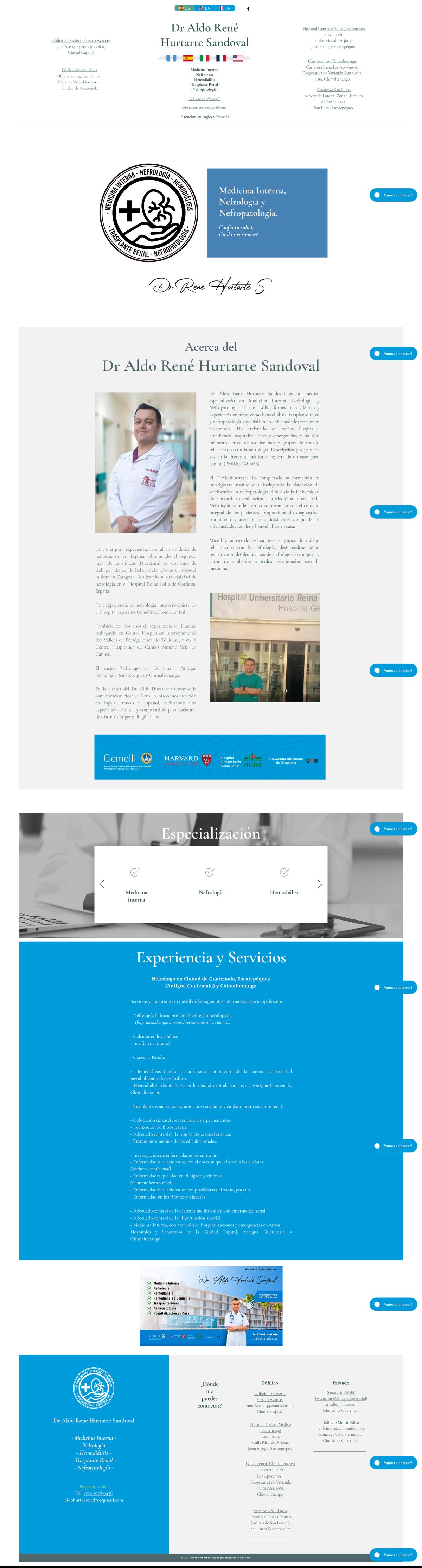 Dr Aldo Hurtarte website